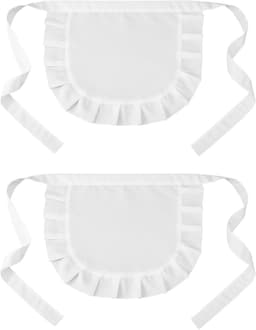 Witte Halfschortje voor Meisje en Vrouwen Cosplay Costume en Lolita Kleding — thumbnail 1