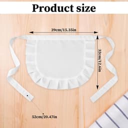 Witte Halfschortje voor Meisje en Vrouwen Cosplay Costume en Lolita Kleding — thumbnail 4