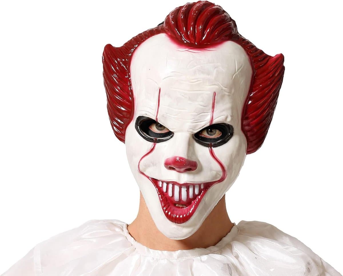 Eng Gruwelijk Clown Masker voor Halloween en Carnaval — afbeelding 1