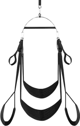 DYNA® Sex Schommel - Sex Stoel - Bondage - Zwart - 32cm x 10cm x 36cm — thumbnail 6