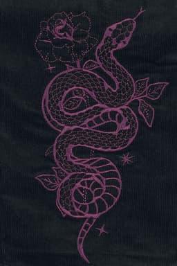 Killstar Withered Garden - Snakeheart Corset Dames Korset - zwart/paars - XXL — thumbnail 7