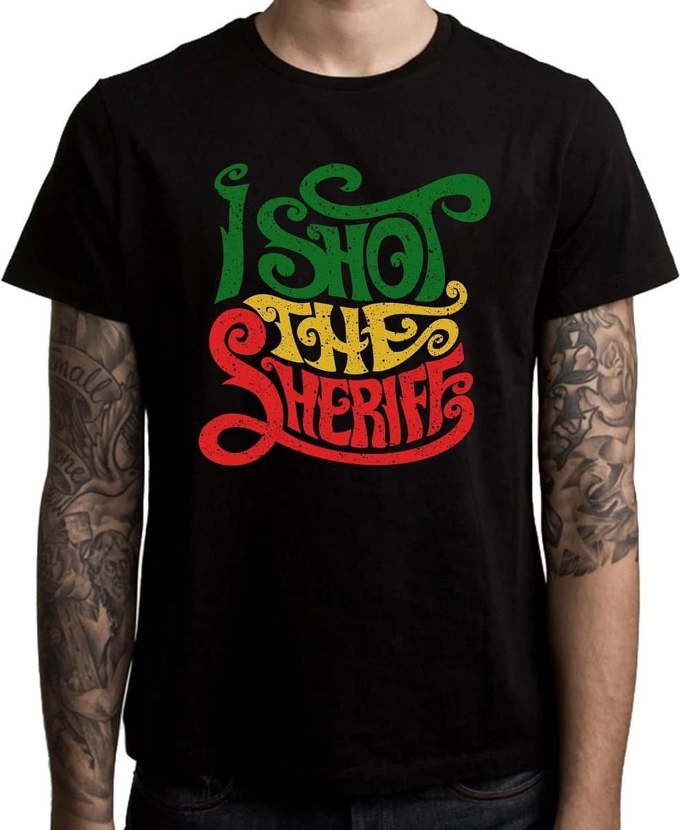 Reggae T-Shirt Heren - Muziek Shirt Katoen - Beschikbaar in Maten S t/m XXXL — afbeelding 1