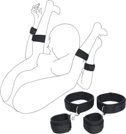 Zyrex® Benenspreider bdsm - Seksspeeltjes voor Koppel – Erotiek Toys - Sex Sling – Love Swing – Zwart - 16cm x 10cm x 6cm — thumbnail 1