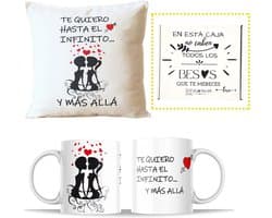 Valentijn Geschenkset met Sierkussen en Mok