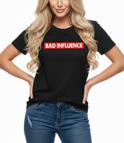 Grappig Dames T-Shirt met Spreuk - Comfortabel Katoen en Duurzame Opdruk — thumbnail 2