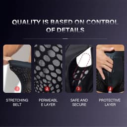 Zwarte Low Rise Heren Boxer met Rits – Ademend Mesh & PU-Leren Front – Sexy Stretch Ondergoed voor Mannen- Maat M — thumbnail 6