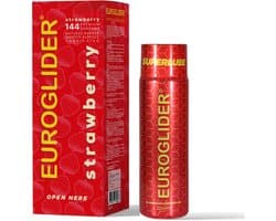 Euroglider Strawberry - 144 stuks Condooms met Aardbei Smaak + Gratis 250ml Euroglider Super lube