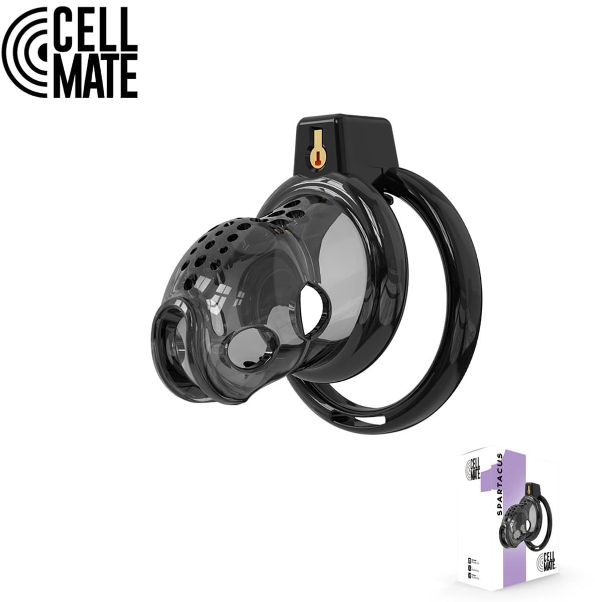 Cellmate - Spartacus - Soepele TPE Kuisheidskooi - Peniskooi - Maat 1 — afbeelding 1