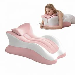 JustFun Sex Kussen - Sex Toys voor Vrouwen & Mannen - Seksmeubel voor Koppels - Seksstoel voor Standjes - Roze / Wit — thumbnail 1