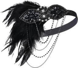 Dames Charleston Jurk Jaren 20 Flapper Kostuum Jurk met Glitter en Franjes — thumbnail 2