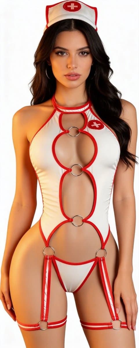 Sexy Verpleegster Lingerie - Zuster - Arts - Nurse — afbeelding 1