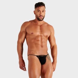 WOH heren microfiber G-string personal allure zwart — thumbnail 4