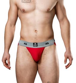 MM Sports Original Edition Swimmer/Jogger Jockstrap 2 inch Red - MAAT S - Heren Ondergoed - Jockstrap voor Man - Mannen Jock — thumbnail 3