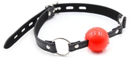 Smart Moves - Siliconen Ball Gag - Zwart/Rood — thumbnail 2