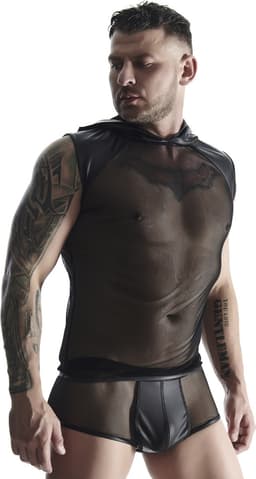 RM Mesh T-shirt met capuchon Size L — thumbnail 1