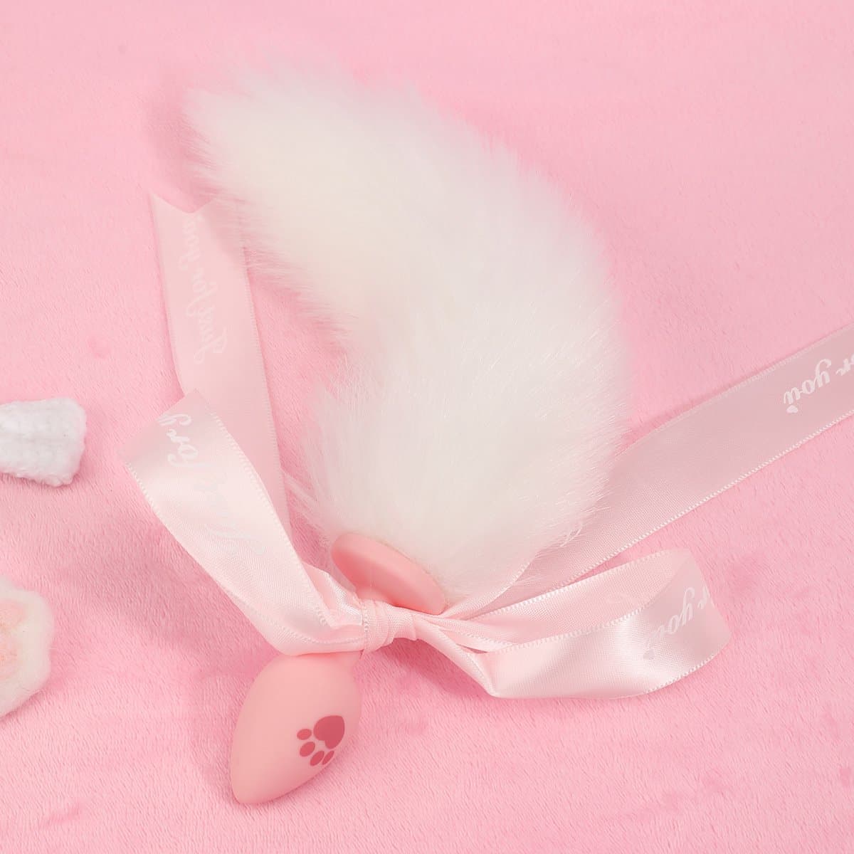 Oneay Kattenstaartplug, harige roze staartplug, petplay SM-pluggen, vossenstaart, siliconen anaalpluggen, staartparen, anaalplug voor beginners, therian kattenstaart, therian staart voor vrouwen, BDSM seksspeeltje — afbeelding 1