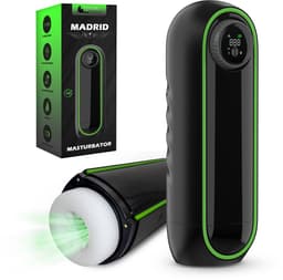 Intimate Desires® Madrid - Masturbator voor man - Pocket Pussy - Stoot- Zuig- en Trilfunctie - Verwarmd - Automatische Masturbator - Draaiknopbediening - Sextoys voor Mannen — thumbnail 1