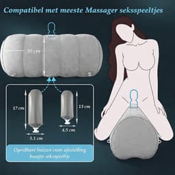 Assortix Premium Intimiteitskussen – Ergonomisch Design – Inclusief Accessoires & Pomp – Luxe Comfort & Ondersteuning — thumbnail 4