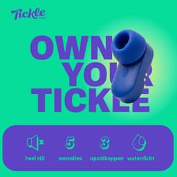 Tickle Toys Tiny Tease - Mini Luchtdruk Vibrator - 3 Opzetstukken - Oplaadbaar en Fluisterstil - Sex Toys voor Vrouwen - Clitoris Stimulator - Seksspeeltjes - Cadeau voor Vrouwen - 5 Intensiteitsniveaus - Blauw — thumbnail 7