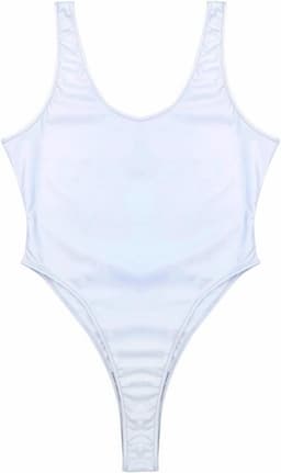 Sexy Holografische Body voor Dames - Mouwloos Wetlook Badpak / Festival Outfit — thumbnail 5