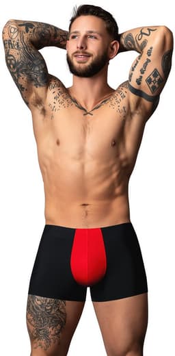 Male Power Sexy Pouch Short - XL -/ - Zwart — thumbnail 4
