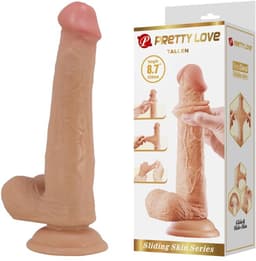 Pretty Love - Tallen - Sliding Skin Realistische Dildo 22cm - Nude — thumbnail 1