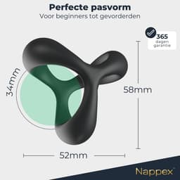 Cockring Siliconen - Nappex™ Jari Penisring voor een Harde Erectie [Discreet Verzonden] - Rekbare Ballsplitter, Cockringen en Ballstretcher - Sex Toys voor Mannen en Koppels - BDSM - Penis Sleeve - Kamasutra - Seksspeeltjes Zelf Aftrekken - Erotiek — thumbnail 6