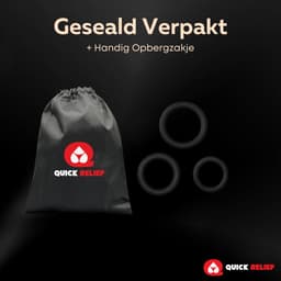 Quick Relief Cockring XYZ™ - Set van 3 Cockringen - Siliconen Cockring - Penisring - Verstelbaar - Sex Toys voor Mannen en Koppels - Ballstretcher - Seksspeeltjes voor Heren — thumbnail 5