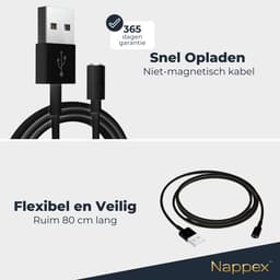Niet-Magnetische Oplaadkabel - Vibrator en Satisfyer Oplader - Compatibel met o.a. Pro 2 Generation 1 & 2 (Next Generation), Pro 2 Vibration en Pro 4 Couples - USB Zwart — thumbnail 5