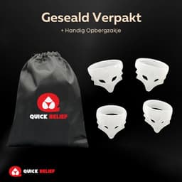 Quick Relief Frenulum Teaser™ - Eikel Sleeve - Set van 4 eikel sleeves - Voorhuid corrector - Eikelring - Klaarkomen uitstellen — thumbnail 6
