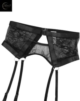 Luxe Lingerieset Dames – Lingerie Erotisch – Sexy Lingerie – 4-delige set – Kant – Lingerie Setje – Verleidelijke BH met Jarretels, Hoge Taille String & Kousen – Sexy Lingerie – Chique – Luxe –Boudoir Look – Kinky – Erotisch – Maat XS/S, M, L, XL — thumbnail 11