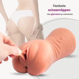 ME'ADAM - Amaze Dolls Bobby official - Masturbator - Realistisch - Pocket Pussy - 3 in 1 Vagina en Anus - Sex Toys voor Mannen - Kunstvagina Bruin — thumbnail 9