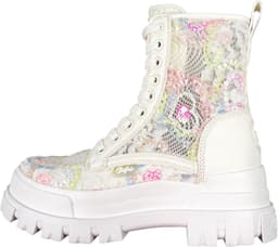 Dames Veterschoenen - Plateau Laarzen - Dagelijks Gebruik - Hoge Plateauzool - 6.7cm Hak 14cm Schacht — thumbnail 1