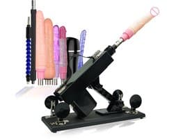 Premes - Sex Machine Pakket - Met 8 Opzetstukken - Inclusief Dildo's + Pocket Pussy - Seksspeeltjes Voor Mannen - Vrouwen - Neukmachine - Sexmachine - Man - Vrouw - Fuck Machine - Pocketpussy - Dildo Machine - Sex Toys - Seks Toys