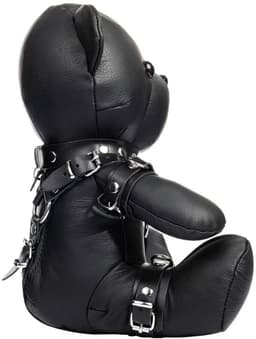 Rimba - Zwart Lederen BDSM Teddybeer — thumbnail 6