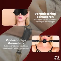 Toys Hub® Premium BDSM Set voor Koppels – Gratis 1 Maand Spannende Luisterverhalen & Ebook BDSM Basics - Hoogwaardig Leer - Bondage – Voor Beginners & Ervaren - Oogmasker – Zweep - BDSM Extreme – Sex Toys voor Koppels - Premium Opbergzak — thumbnail 9