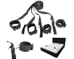 BDSM Bondage set - Handboeien - Bed Harnas Set - Verstelbaar - Pluche