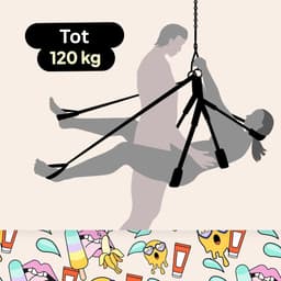 CLVP® Sex Schommel Volwassenen - Sex Stoel - Sex Toys voor Koppels - Zwart — thumbnail 5