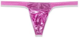 Sexy Heren String – Roze Geometrisch Glimmend Patroon – Ademend & Ondeugend Ondergoed - ( M ) | LekkerStout ( LS046 ) — thumbnail 6