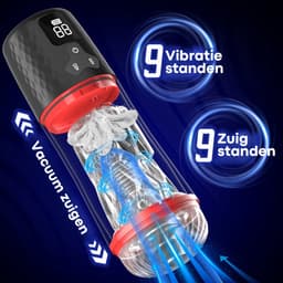 Sensa Automatische Masturbator voor Mannen – Sex Toy Elektrisch - Pocket Pussy - met 9 Zuig- en Vibratie standen - Met Visueel Venster — thumbnail 3
