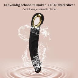DOWO® - Luxe Realistische Vibrator - 10 Standen - Vibrators voor vrouwen - Waterproof & USB Oplaadbaar - Siliconen Dildo voor Vrouwen & Mannen - vibrator - Sex toys - Zwart - L(22cm) — thumbnail 5
