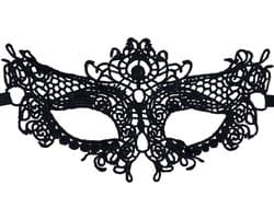 New Age Devi - Oogmasker-zwart-kant