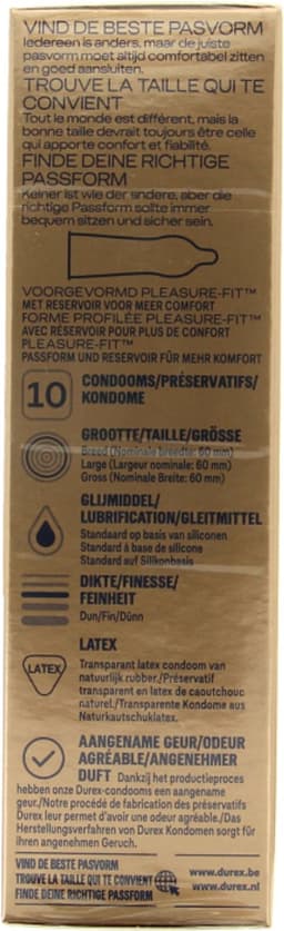 Durex - Condooms Nude XL 10 st - Huid op Huid gevoel - Ultra Dun — thumbnail 5