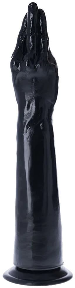 Lusty Fisting Dildo StereoLite - 40 CM - Vuist Dildo - Voor Fisting - Vuistneuken - Met Zuignap - Gemaakt van PVC - Zwart — thumbnail 2