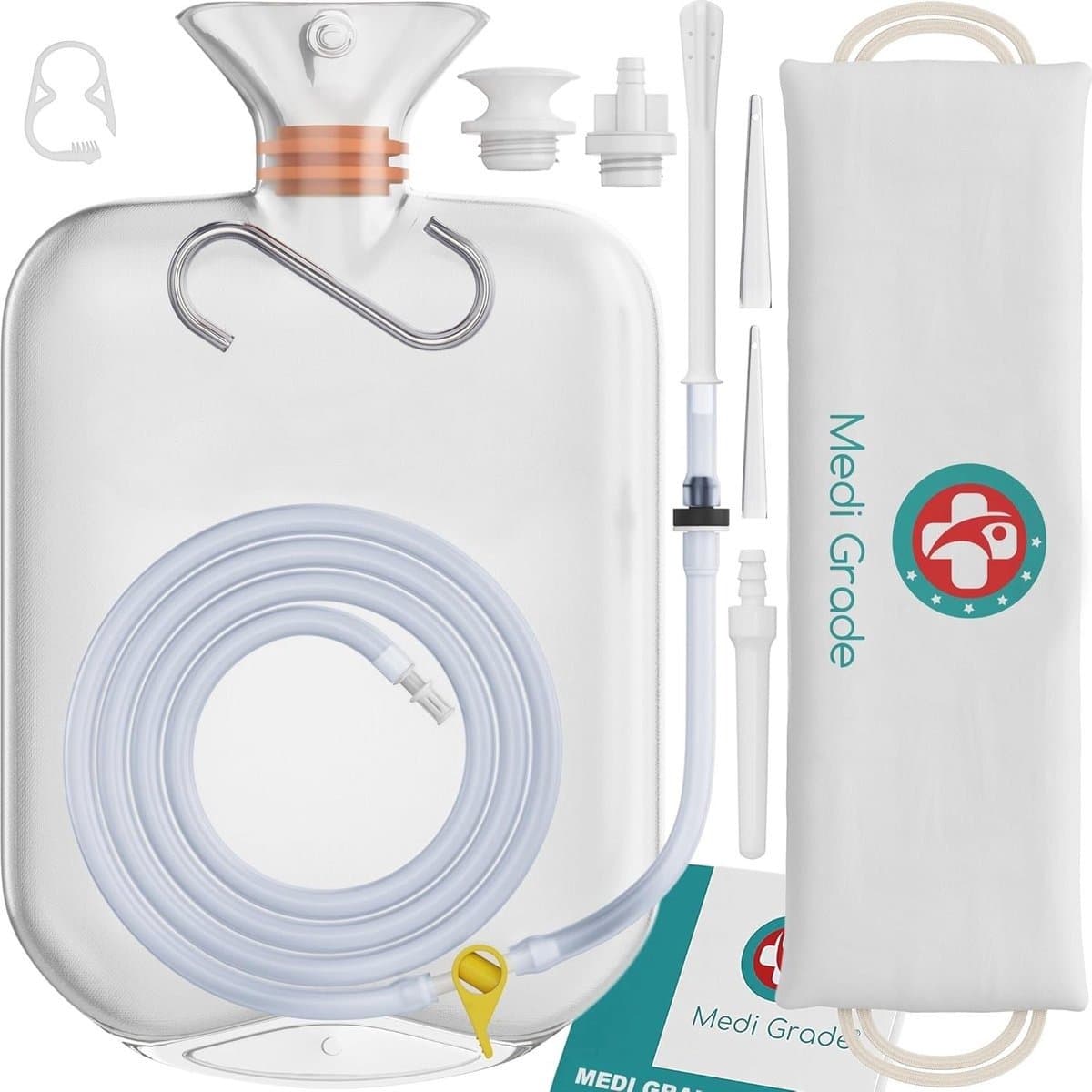 QPFO® Detox Enema Set Voor Thuisgebruik - Professionele Darmreinigingsset - Herbruikbaar Met Accessoires — afbeelding 1