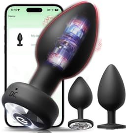 Lzwintrading - Buttplug Vibrator met APP Control - Vibrators voor Vrouwen & Mannen - Prostaat Stimulator - 3-Delige Siliconen Set - Butt Plug met 9 Vibratie Standen - Sex Toys voor Koppels - Anale Speeltjes - Vibrerende Buttplug - Anaal Dildo — thumbnail 1