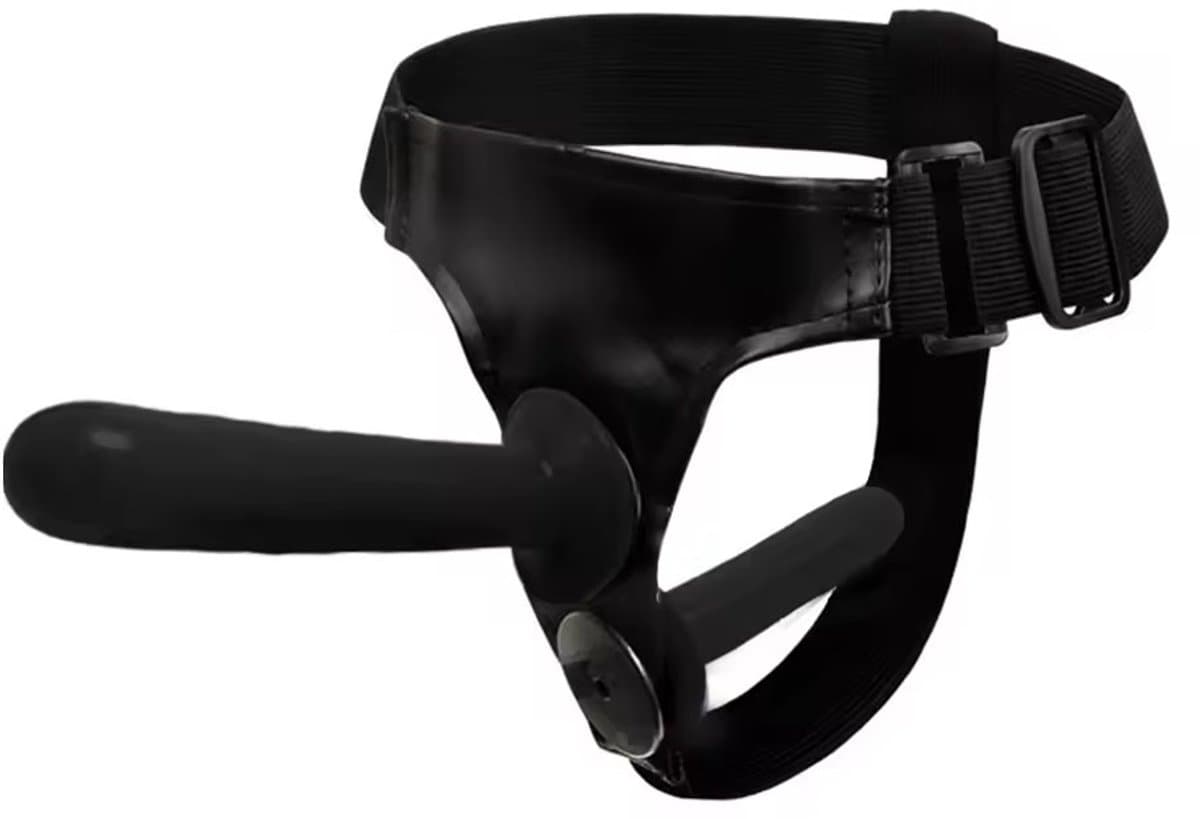 Strap On Dildo Dubbele Penetratie - Man En Vrouw - Voorbind Dildo - Harnas — afbeelding 1