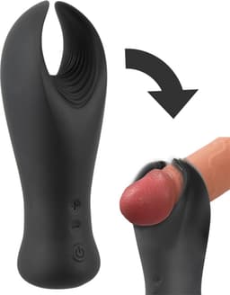 Lusty Eikel Vibrator - Vibrerende Masturbator - 10 Standen - Gemaakt van Siliconen - Oplaadbaar - Vibrator voor mannen — thumbnail 1