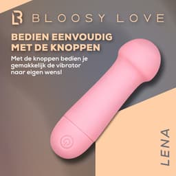 Bloosy Love® Lena Small Rabbit Vibrator met Clitoris Stimulator - Mini Vibrator - Sex Toys voor Koppels - Vibrators voor Vrouwen - Sex Toys voor Vrouwen - Vibrators - Sekspeeltjes - Toys - Clitoris stimulator - Oplaadbare Vibrator - Bullet vibrator — thumbnail 4