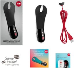 Fun Factory Manta Masturbator Black Line - Zwart — thumbnail 2